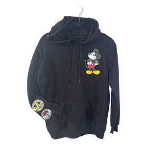 Disney Mickey and Friends Black Hoodie with Mickey Mouse Design